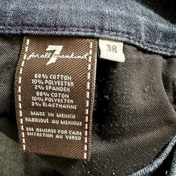 Men’s 7 For All Mankind Slimmy Jeans Dark Wash Size 38x31 - Picture 7 of 10